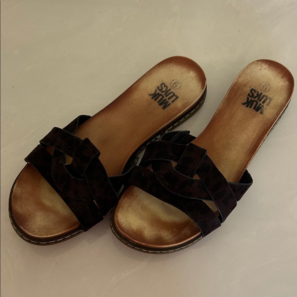 Mix No. 6 Braided Slide Sandals in Dark Brown